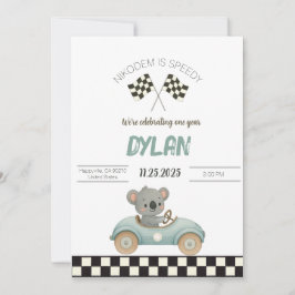 Convites Race Car Birthday Invitation