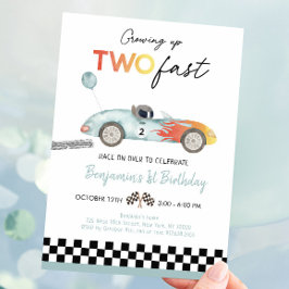 Convites Race Car Segundo Aniversário