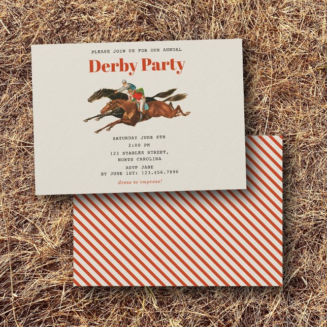 Convites Race Horse Derby Party Equestrian Racing Birthday (Race Horse Derby Party Equestrian Racing Birthday Invitation)