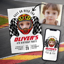 Convites Race na Festa de aniversário de fotos