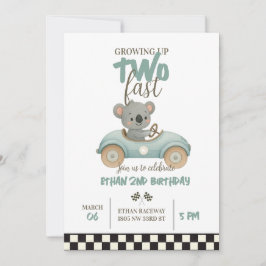 Convites Race On Over – Car-Themed Birthday Invite