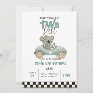 Convites Race On Over – Car-Themed Birthday Invite