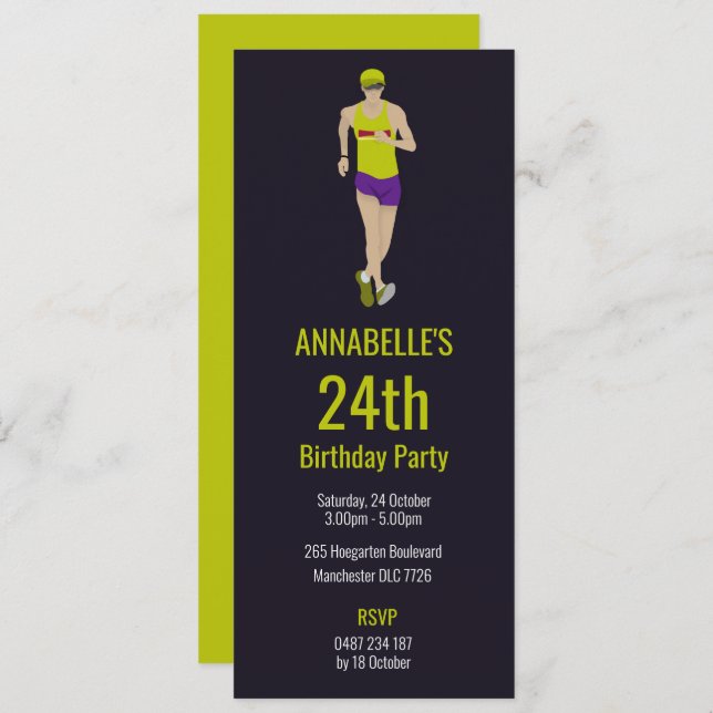 Convites Race Walking (Frente/Verso)