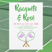 Racquets & Rosé Pink Racquets Cobrir de Baleia
