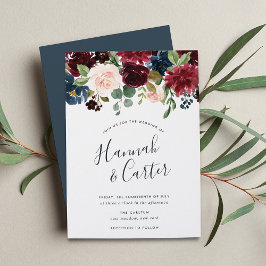 Convites Radiant Bloom | Jewel Tone Floral Wedding