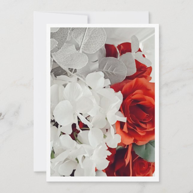 Convites Radiant Rose Wedding Invitation (Frente)