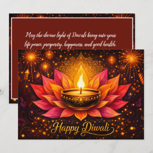 Convites Radioso Deleite de Diwali
