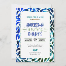 Rainbow Art Paint Festa de aniversário