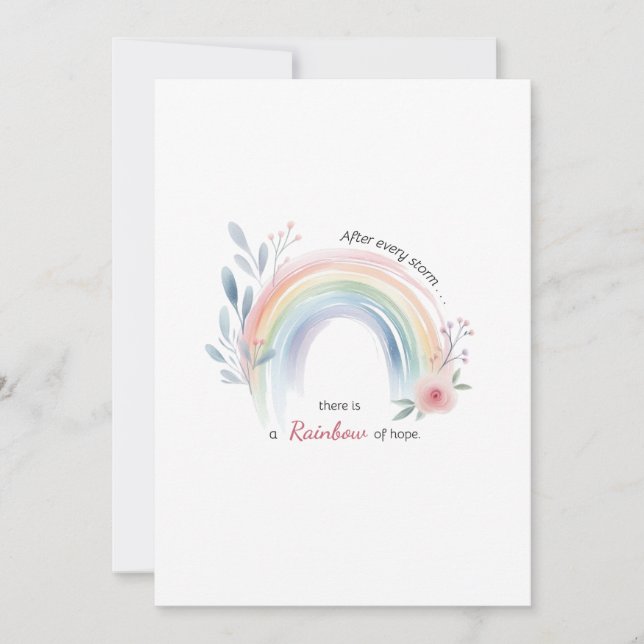 Convites Rainbow Baby Miracle (Frente)