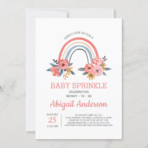 Rainbow Baby Sprinkle Na moda Modern Floral