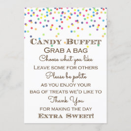 Convites Rainbow Baby Sprinkpid Sinal de Mesa Tamanho 5x7"