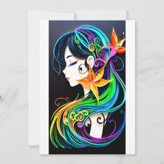 Convites Rainbow Hair Dream