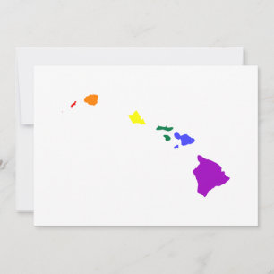 Convites Rainbow Havaiano