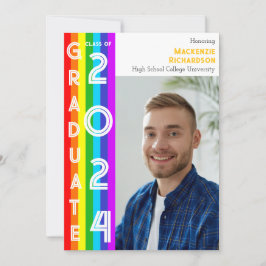 Convites Rainbow LGBT Graduation Party Photo