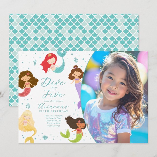 Convites Rainbow mergulha em cinco anos de Sereia (Frente/Verso)