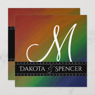 Convites Rainbow Ombre Abstrato de Sinalizador do Orgulho