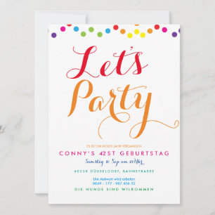 Convites Rainbow Party