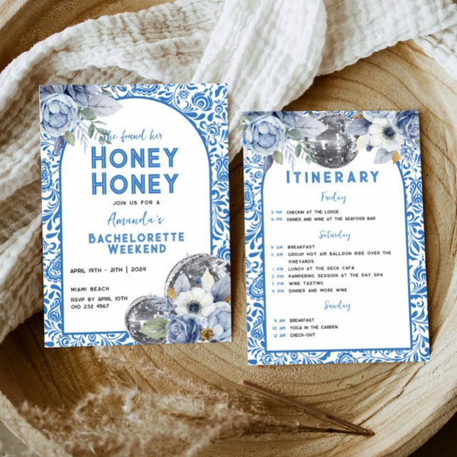 Convites Rainha Bachelorette Weekend Itinerário Dançante (Criador carregado)