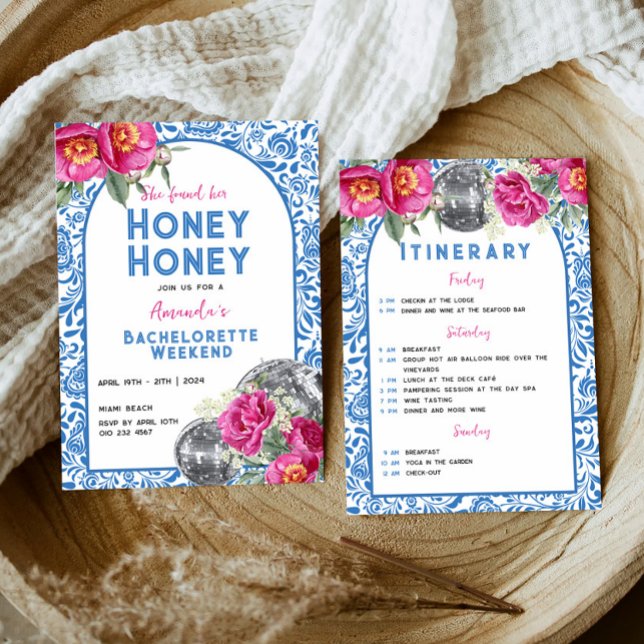 Convites Rainha Dançante Mamma Mia Bachelorette Itinerário (Criador carregado)