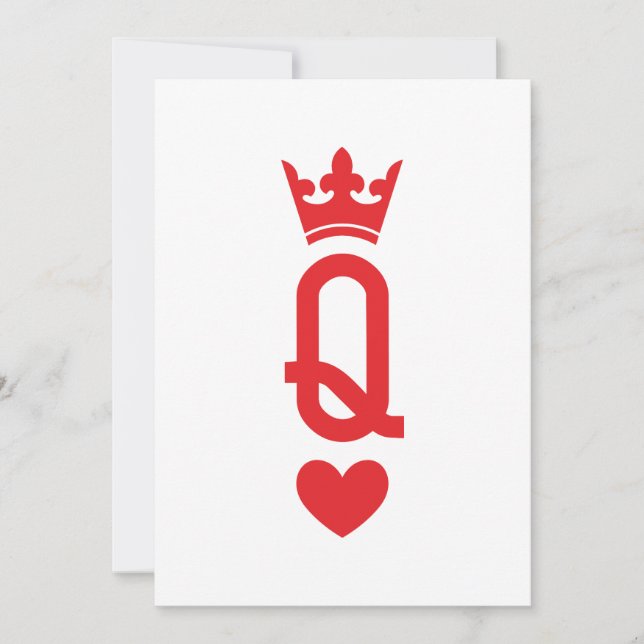 Convites Rainha das cartas (Frente)