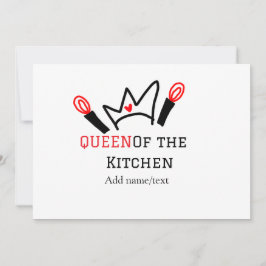 Convites Rainha do cozinhar do cozinheiro da cozinha