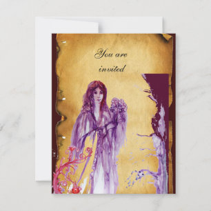 Convites RAINHA GUINEVERE, pergaminho de Brown