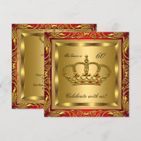 Rainha ou Rei Regal Festa de aniversário Dourada V