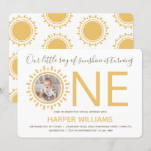 Raio do Sol Foto Bebê Primeiro Aniversário