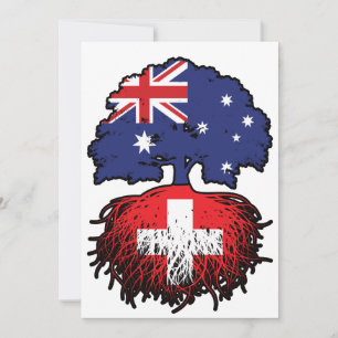 Convites Raízes de Árvore da Austrália Australiana suiça