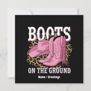 Convites Raízes no Ground Western Cowgirl Linedance