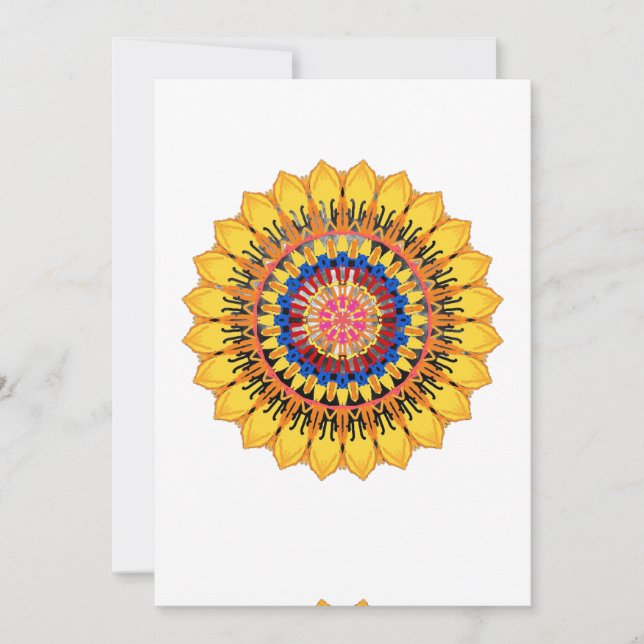 Convites Rajá solar dourado - Envelope  (Frente)