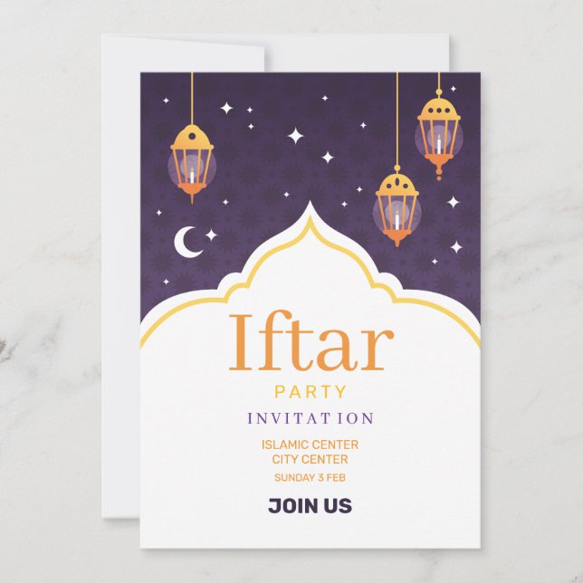 Convites Ramadan Iftar Invitation (Frente)