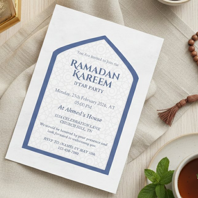 Convites Ramadan Kareem Iftar Invitation Personalized (Criador carregado)