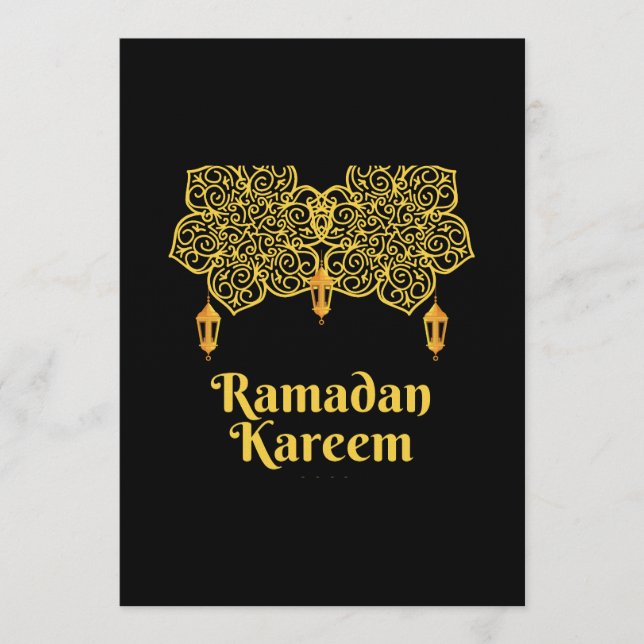 Convites Ramadão Kareem Significado - Eid Mubarak 2026 (Frente)
