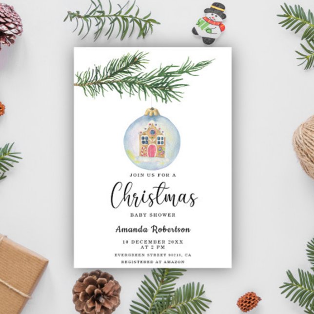 Convites Ramal de inverno com chá de fraldas de brinquedo (Criador carregado)