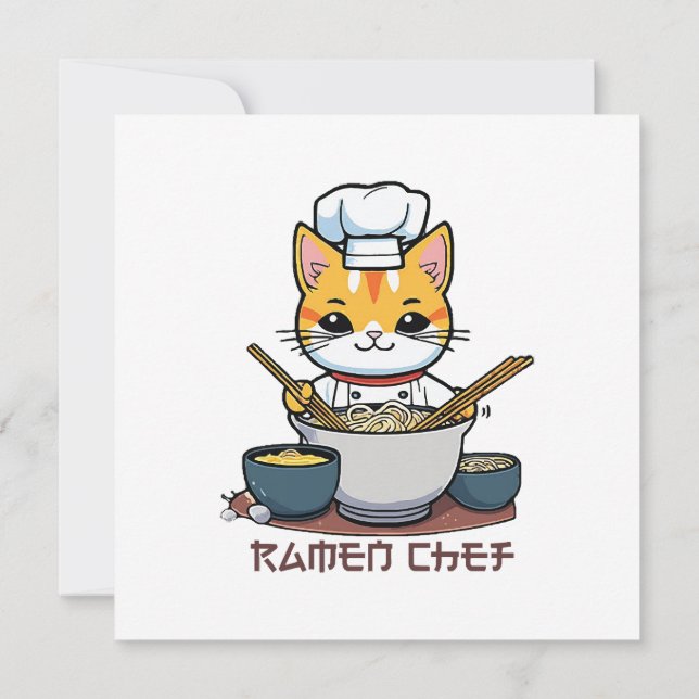 Convites Ramen Chef (Verso)