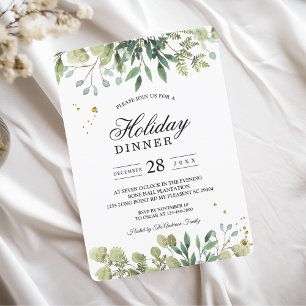 Convites Ramificação das Folhas Verde Modernas em Água