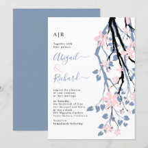 Ramo azul empoeirado, iniciais de flores escamosas