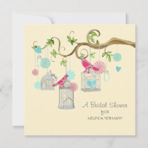 Convites Ramo de árvore floral do redemoinho do frasco de