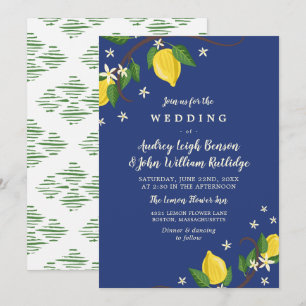 Convites Ramos de Limão Encantadores - Casamento Floral