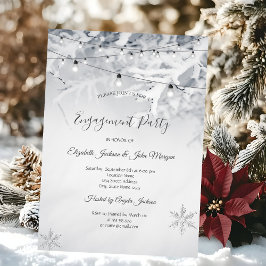Convites Ramos de Neve de Inverno Noivado Casamento