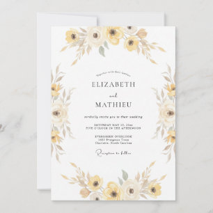 Convites Ranúnculo Eucalipto Dourado Mel Casamento