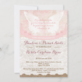 Convites Rapariga Batismo e primeiro aniversario Convidam e