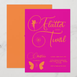 Convites Rapariga de Fada Birthday Simple Modern