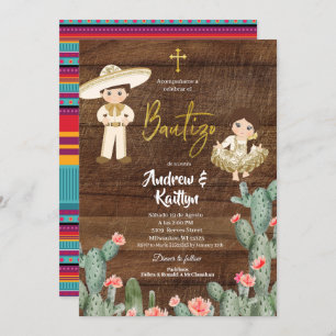 Convites Rapariga Dourada russa e mexicana Twiter Bautizo I