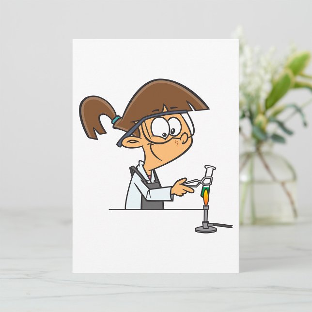 Convites Rapariga Num Laboratório (Criador carregado)