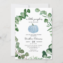 Convites Rapaz Pequeno Pumpkin Está A Caminho Do Chá de fra