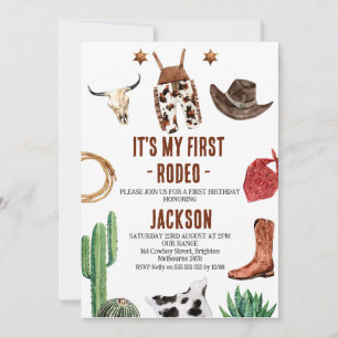 Convites Rapazes Foto Meu Primeiro primeiro aniversario Rod