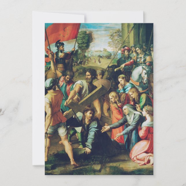 Convites Raphael Spasimo Christ Caindo Sob a Cruz Arte (Frente)