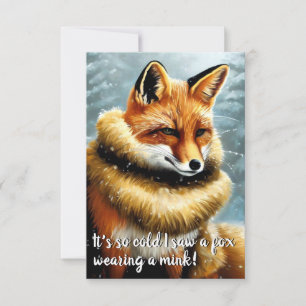 Convites Raposa Engraçada na Véspera de Ano Novo